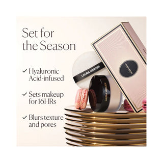 Indulgent Icons Ultra-Blur Translucent Loose Setting Powder + Puff Set
