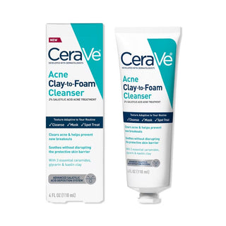 Clay-to-Foam Cleanser 2% Salicylic Acid Acne Treatmen