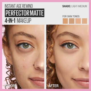 BEAUTY RESERVE - MAYBELLINE INSTANT AGE REWIND PERFECTOR 4-IN-1 WHIPPED MATTE MAKEUP PRIMER + POWDER + CONCEALER + BB CREAM