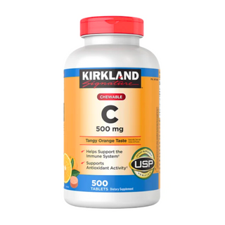 Kirkland Signature Chewable Vitamin C 500 mg., 500 Tablets