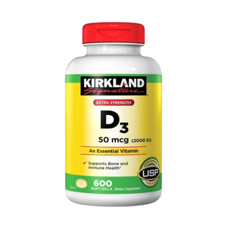 Kirkland Signature Extra Strength D3 50 mcg., 600 Softgels